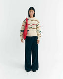 THINKING MU Candela knitted macrame jumper multicolour women