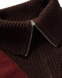 THINKING MU Tanit jumper brown block women