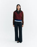 THINKING MU Tanit jumper brown block women