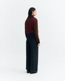 THINKING MU Tanit jumper brown block women
