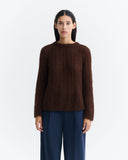 THINKING MU Amal jumper brown women