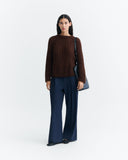 THINKING MU Amal jumper brown women