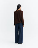 THINKING MU Amal jumper brown women