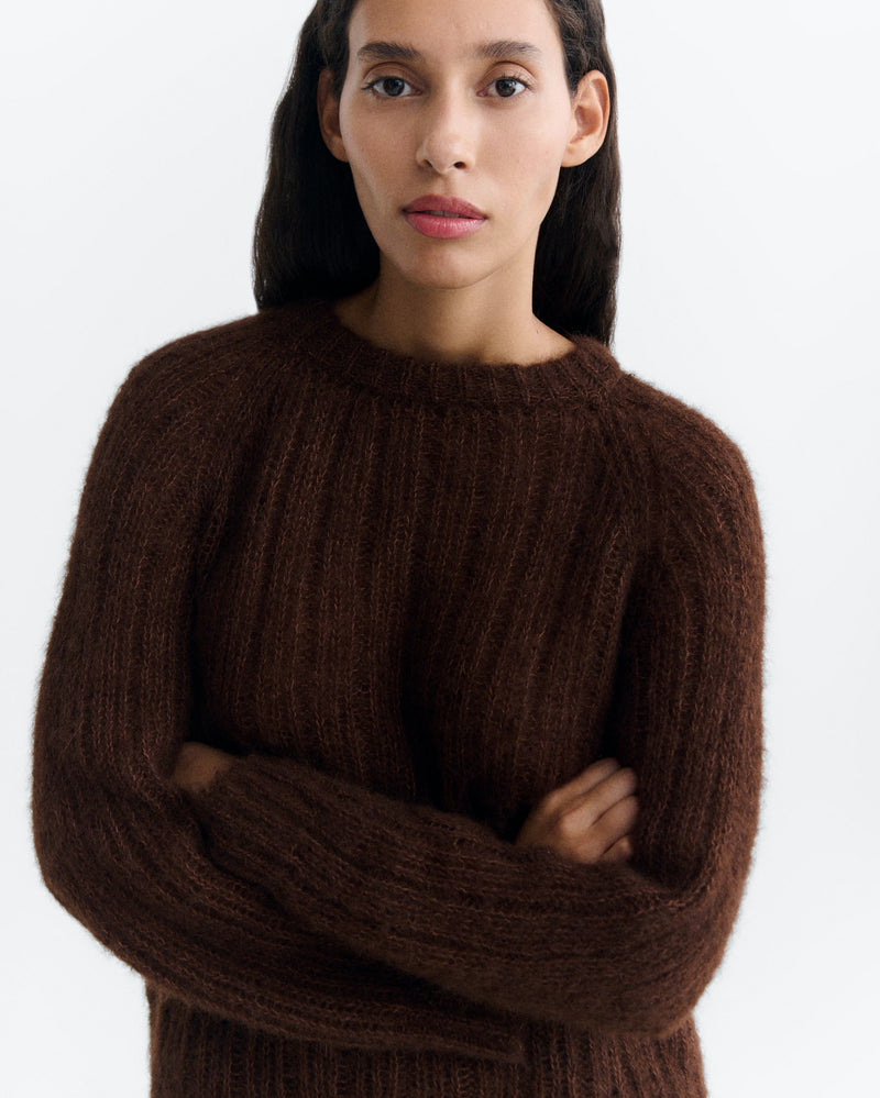 THINKING MU Amal jumper brown women