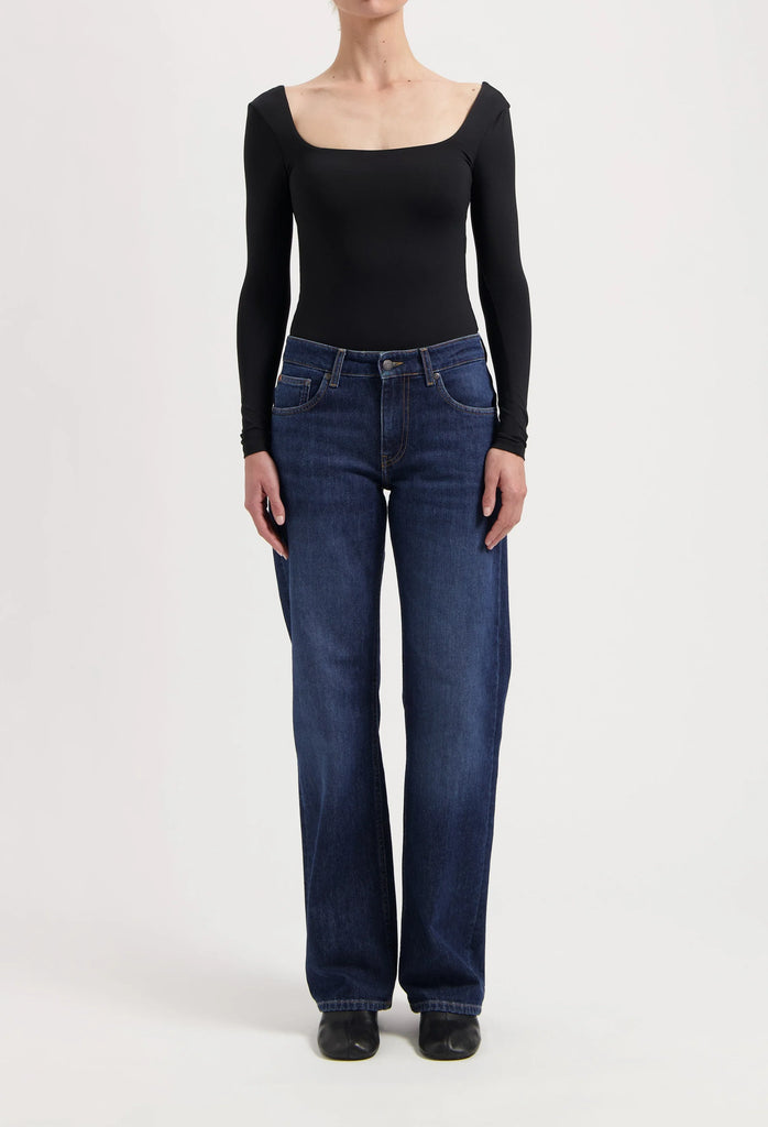 MUD JEANS Carry mid straight jeans faded vintage women