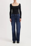 MUD JEANS Carry mid straight jeans faded vintage women