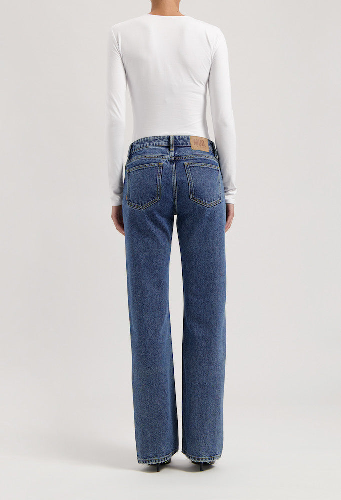 MUD JEANS Carry mid straight jeans stone vintage women
