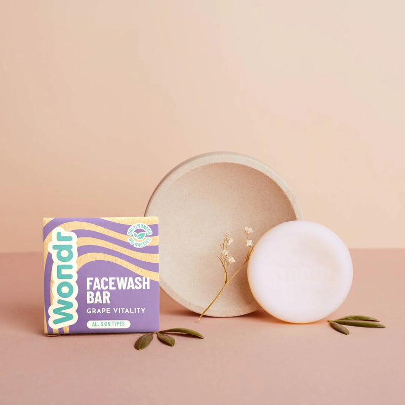 WONDR Grape vitality facewash bar