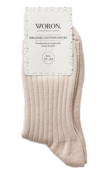WORON Organic cotton socks dusty rose women