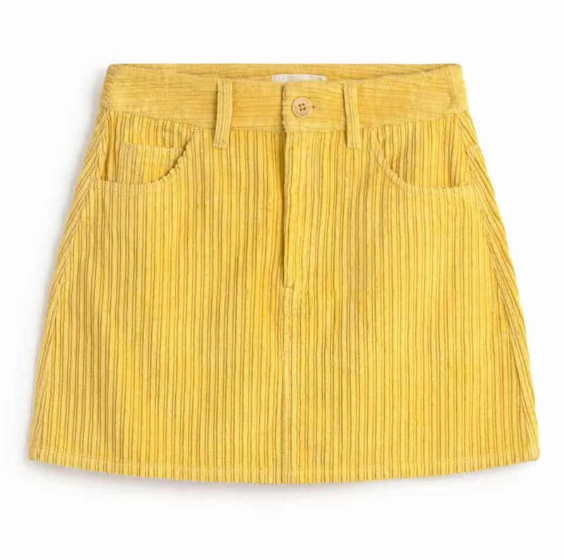 THINKING MU Kimmy corduroy skirt butter women
