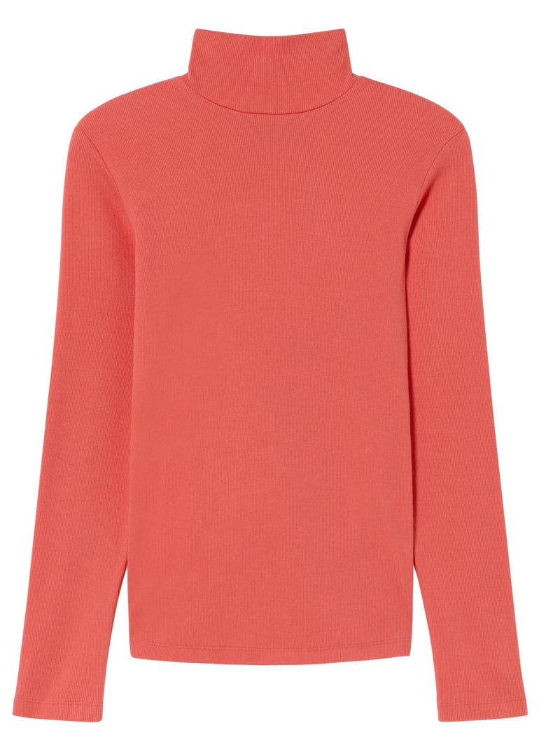 THINKING MU Aine rib longsleeve pink women