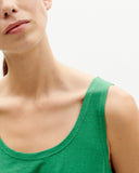 THINKING MU Hemp tank top clover green women