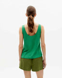 THINKING MU Hemp tank top clover green women