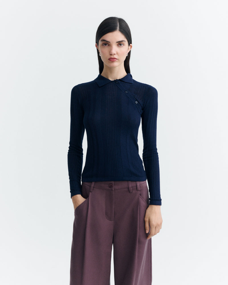 THINKING MU Dante jumper navy women