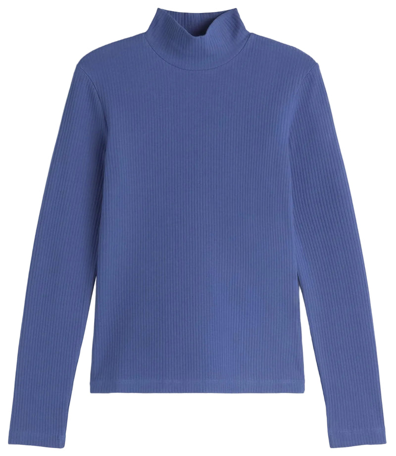 THINKING MU Aine rib top delft blue women