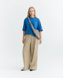 THINKING MU Lena hemp t-shirt light cobalt women