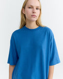 THINKING MU Lena hemp t-shirt light cobalt women