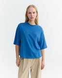 THINKING MU Lena hemp t-shirt light cobalt women