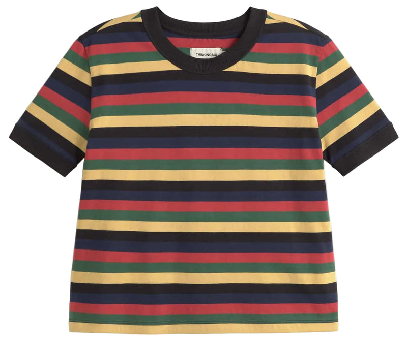 THINKING MU Zowie R striped t-shirt multicolour women