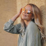 AARNI Wynn sunglasses alder rose gold lenses