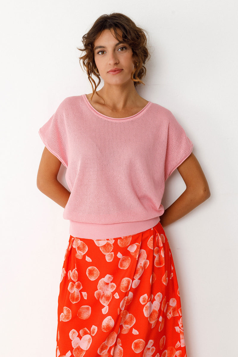 SKFK Zelia knit top P1 pink women