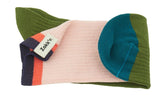Zokk'n Colette SINGLE SOCK olive and pink