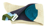 Zokk'n Herman SINGLE SOCK ecru and charcoal