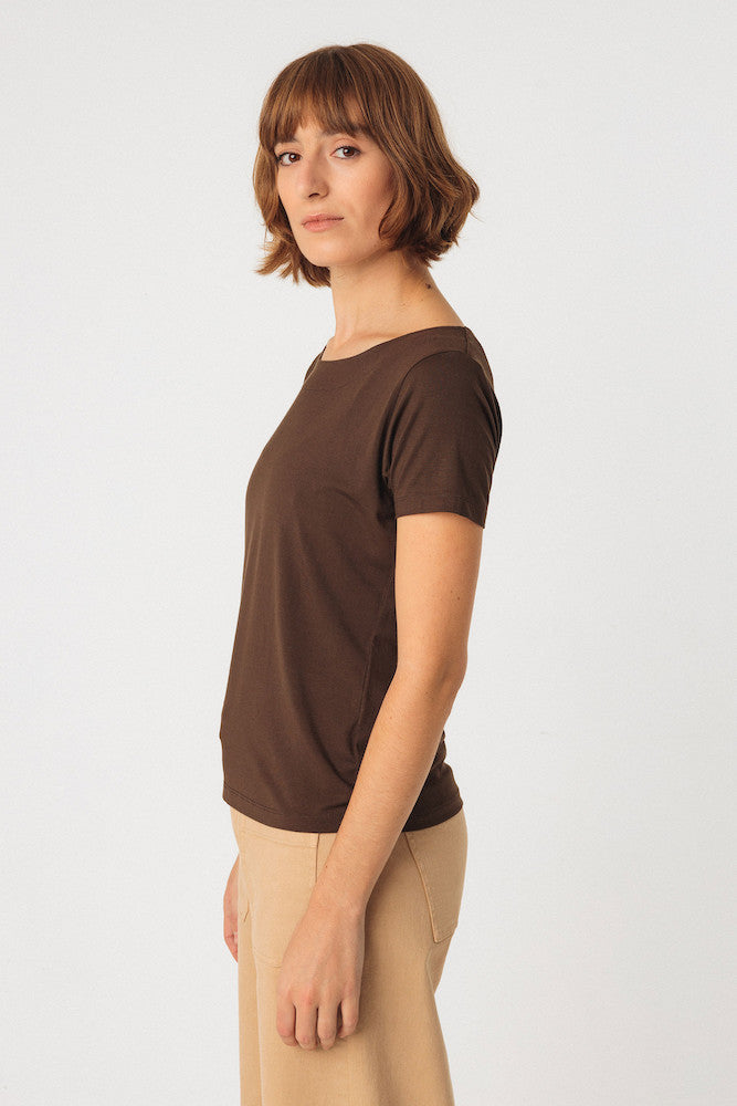 SKFK Zur-6 t-shirt 2B dark brown women