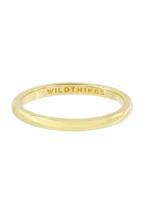 WILDTHINGS COLLECTABLES Small band ring gold plated