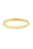 WILDTHINGS COLLECTABLES Small band ring gold plated