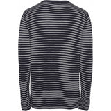 KCA Field striped O-neck tencel knit 80594 Total Eclipse 1001