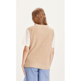 KCA 800031 Myrthe Tencel rib structure vest 1347 safari women