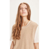 KCA 800031 Myrthe Tencel rib structure vest 1347 safari women