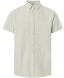 KCA 1090006 Custom fit linen short sleeve shirt 1380 Swamp men
