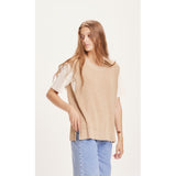 KCA 800031 Myrthe Tencel rib structure vest 1347 safari women