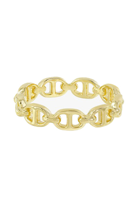 WILDTHINGS COLLECTABLES Chunky chain ring gold plated