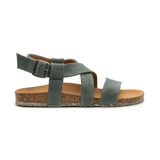 ZOURI Sand sandals earth green women