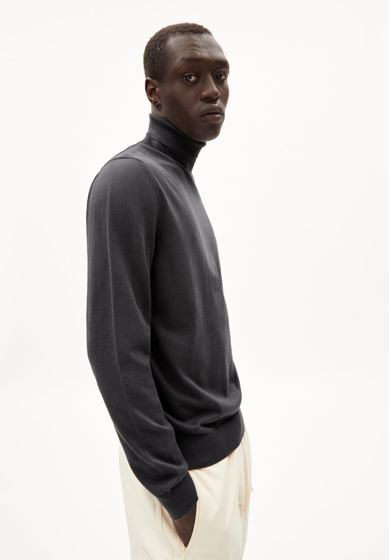 ARMEDANGELS Glaan solid jumper graphite men