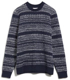 ARMEDANGELS Faair Isle jumper navy ecru