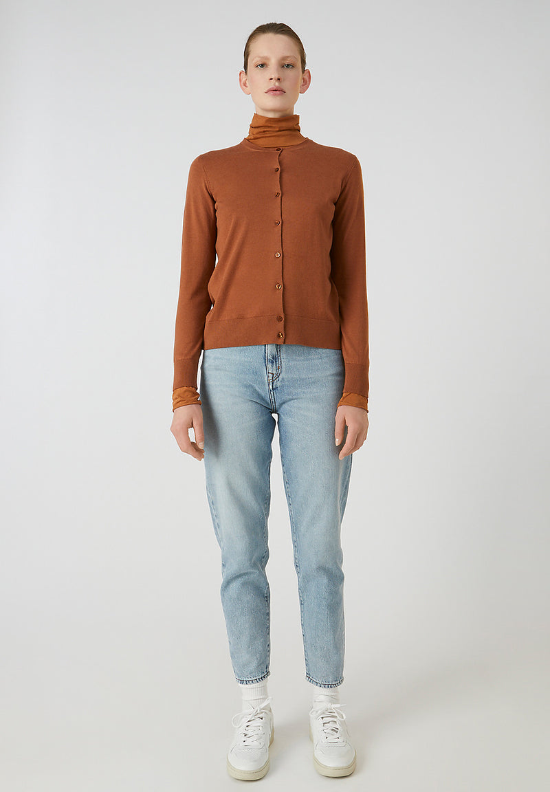 ARMEDANGELS Sunaa Cardigan Maroon