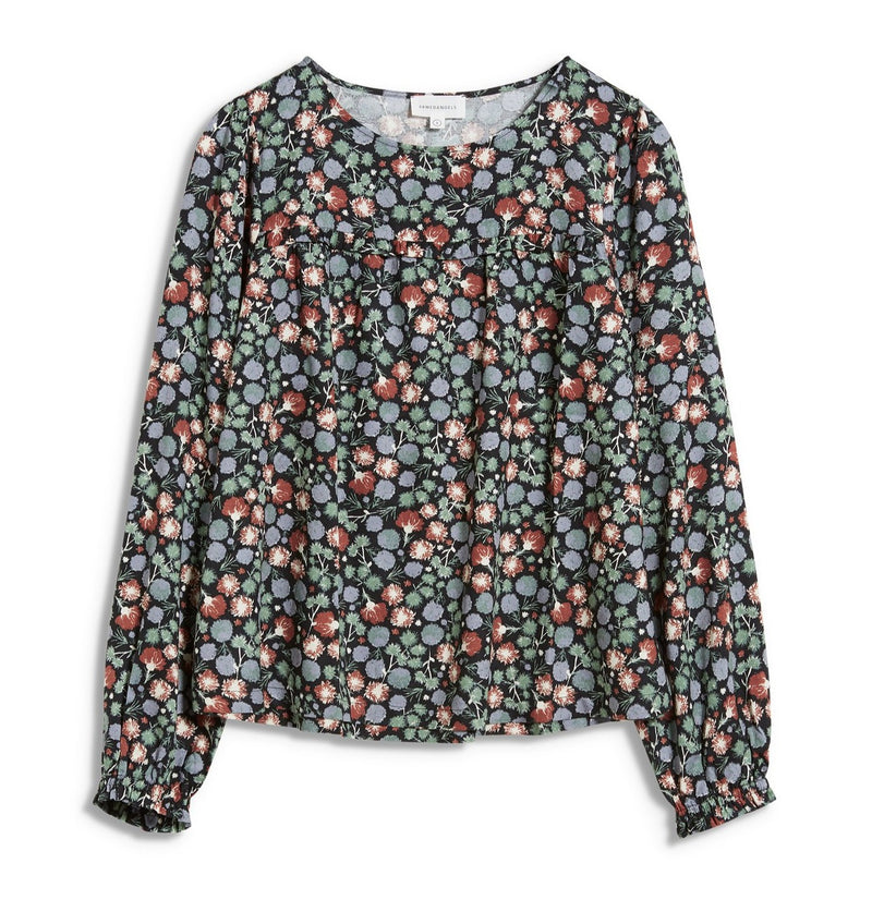 ARMEDANGELS Aaire Mimose blooms blouse black