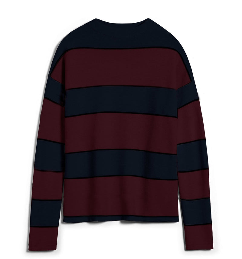 ARMEDANGELS Medinaa blockstripe jumper night sky fudge women