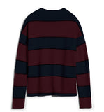 ARMEDANGELS Medinaa blockstripe jumper night sky fudge women