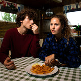 Dedicated Mora Enamel Waffle jumper burgundy