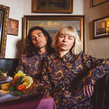 DEDICATED Fredericia shirt bold paisley navy