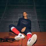 Dedicated Malmoe sweatshirt stitched wave navy