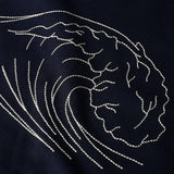 Dedicated Malmoe sweatshirt stitched wave navy