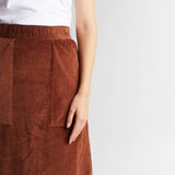 Dedicated Haga corduroy skirt deep brown women
