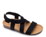 ZOURI Sand black sandals women