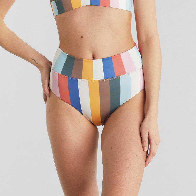 DEDICATED Slite bikini pants stripes multi color